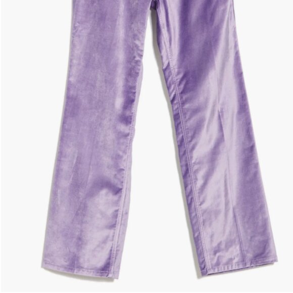 rag & bone Jacey Classic Fit Velvet Pants Jeans Violet Purple NWT 2 $425 - Picture 6 of 6